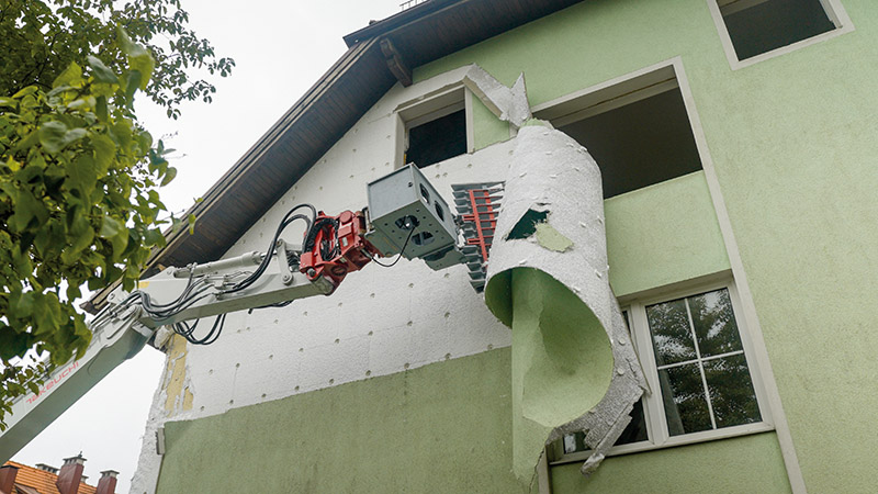 Sortenreines EPS aus Baustellenabfällen