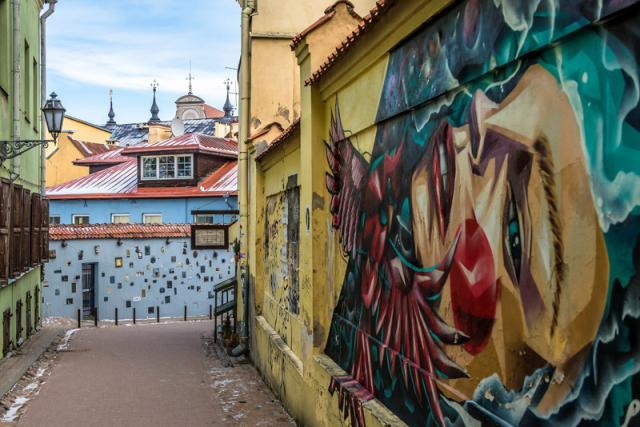 Literatai Straße in Vilnius