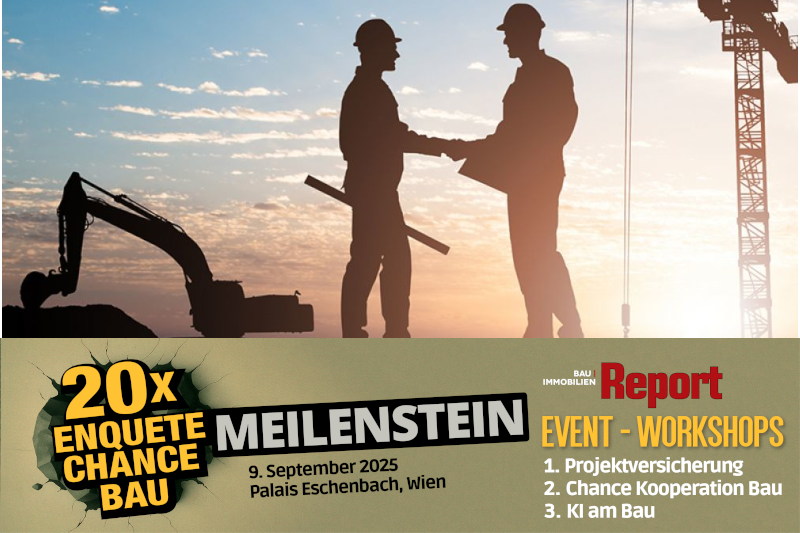 Kostenloser Workshop "Kooperation am Bau" im Rahmen der Enquete "Chance Bau"