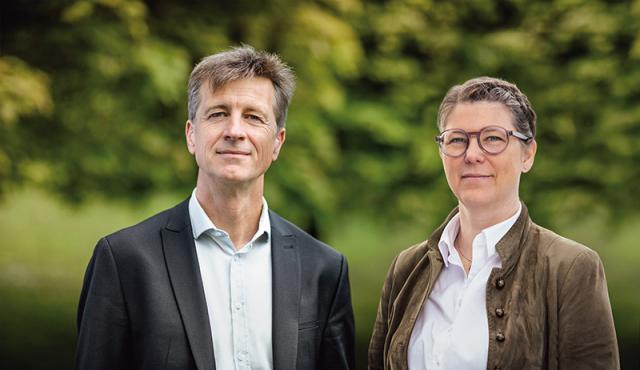 Werner Hoyer-Weber und Nina Schjerve