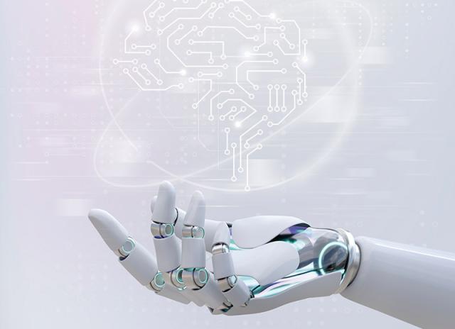Grafik einer Roboterhand