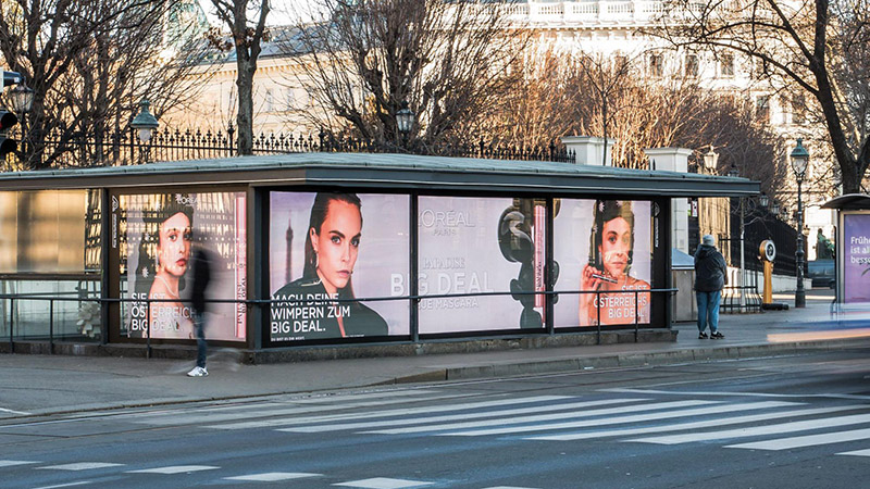 Digitale Werbefenster punktgenau steuerbar